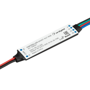 Контроллер SMART-K47-RGB (12-24V, 3x1A, 2.4G) (Arlight, IP20 Пластик, 5 лет)